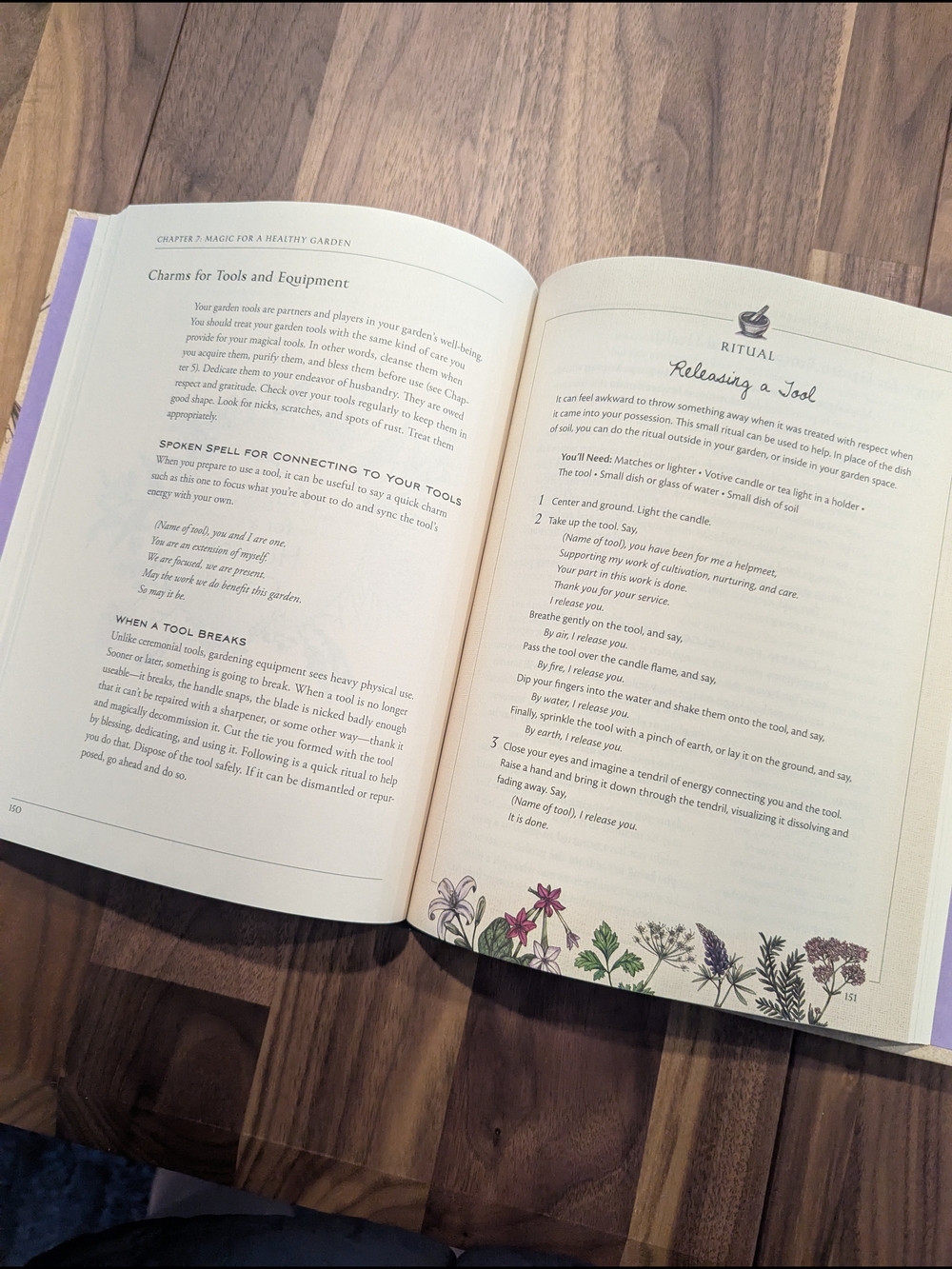 The Green Witch's Garden Hardcover Book - Beige & Green Botanical Cover - Picture 3 of 10